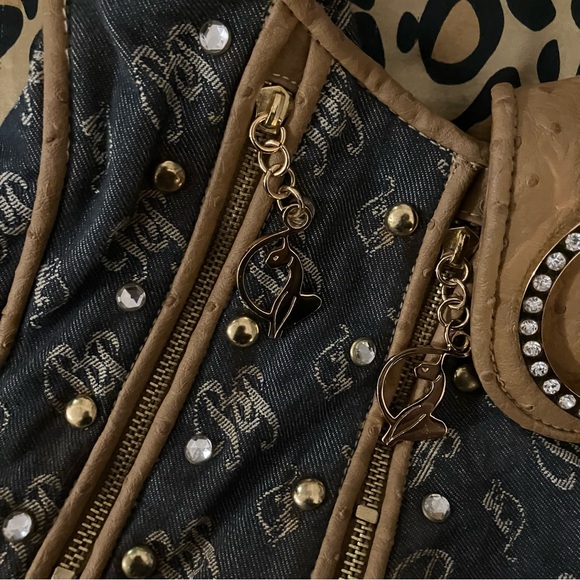 baby phat shoulder denim bag - Picture 11 of 11